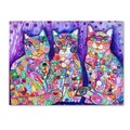 Trademark Fine Art Oxana Ziaka 'Candy Cats' Canvas Art, 35x47 ALI11430-C3547GG